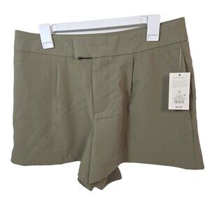 Women's High-Rise Tailored Shorts - A New Day- Olive Green Women's SIze 12 NEW